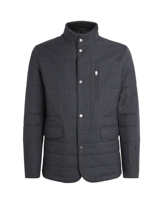 Pal Zileri Blue Padded Jacket for men