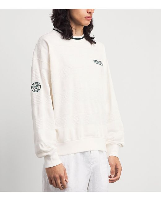 Polo Ralph Lauren White X Wimbledon Cotton Sweater for men