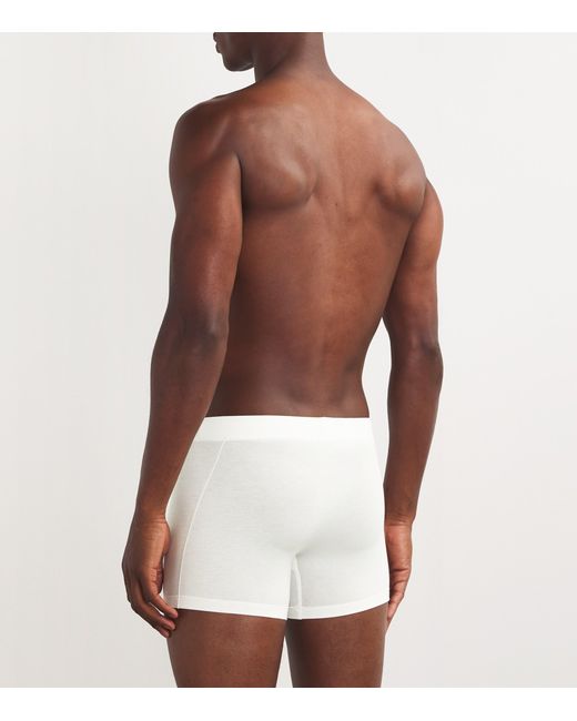 Hanro White Natural Function Trunks for men