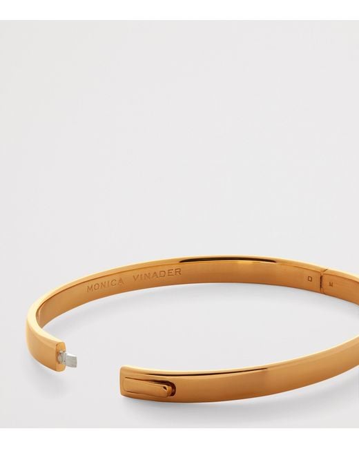 Monica Vinader Brown Vermeil Essential Bangle
