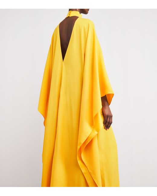 ‎Taller Marmo Yellow Cady Ooo Kaftan Maxi Dress