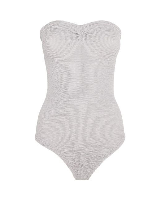 Hunza G Gray Metallic Brooke Swimsuit