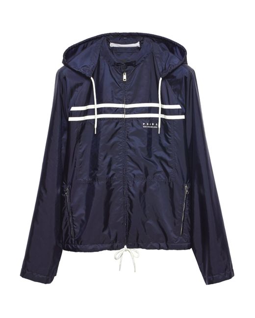 Prada Blue Re-Nylon Adaptable Oversized Jacket for men