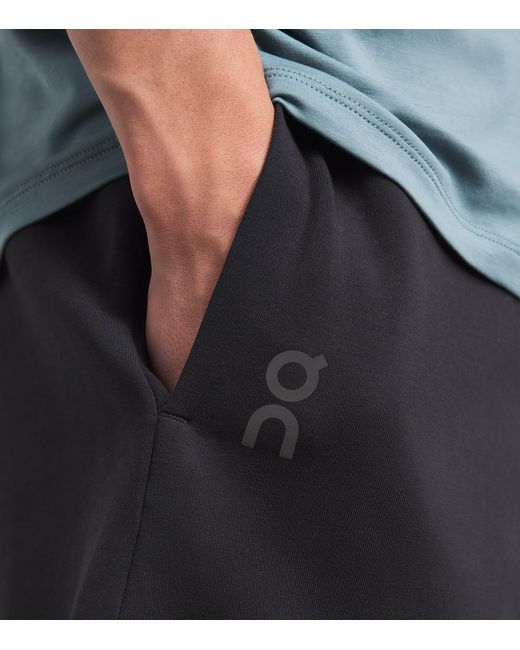 On Shoes Black Focus Tech Shorts for men