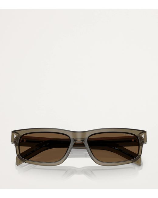 Prada Brown Acetate Prb11S Sunglasses for men