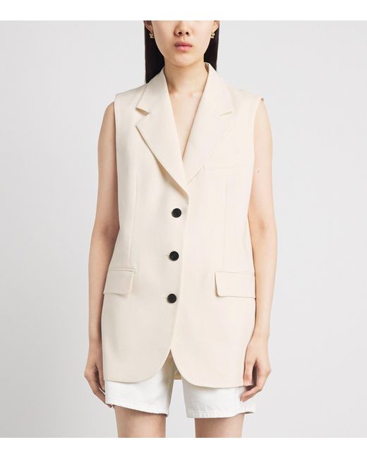 Anine Bing White Sara Vest
