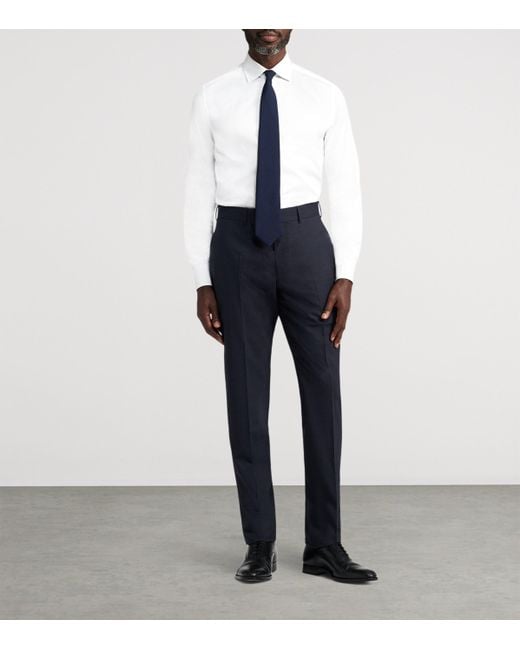 Dunhill White Sea Island Cotton Formal Shirt for men