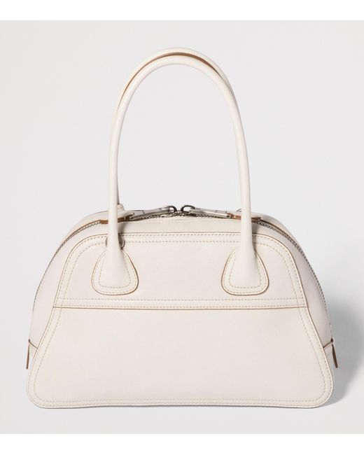 Miu Miu Natural Nappa Leather Vivant Top-Handle Bag