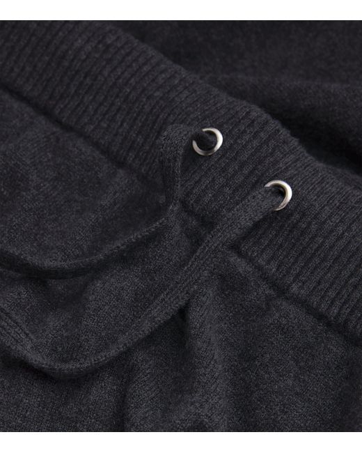 Derek Rose Black Cashmere Finley Sweatpants for men