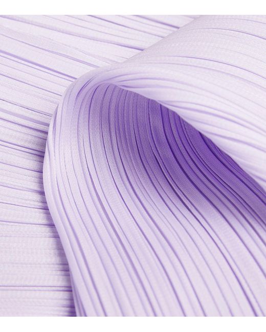 Pleats Please Issey Miyake Purple Monthly Colors April Maxi Dress