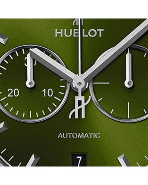 Hublot Green Titanium Classic Fusion Chronograph Watch 42mm