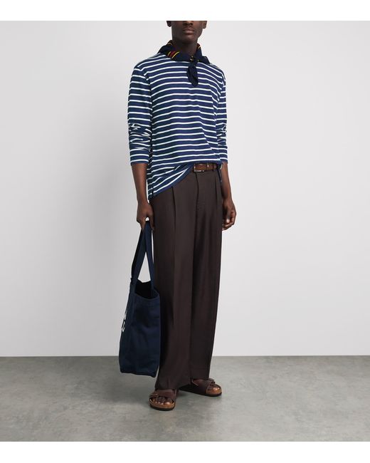Polo Ralph Lauren Blue Cotton Stripe Long-Sleeve T-Shirt for men