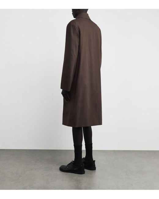 Dries Van Noten Brown Water-Repellent Car Coat for men