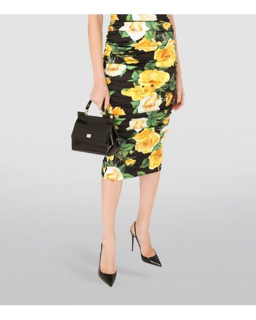 Dolce & Gabbana Black Sicily Medium Handbag