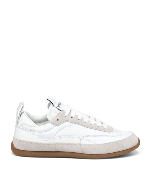 McQueen White Leather Ec1 Sneakers