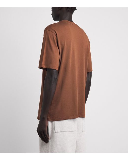 Amiri Brown Cotton Script T-Shirt for men
