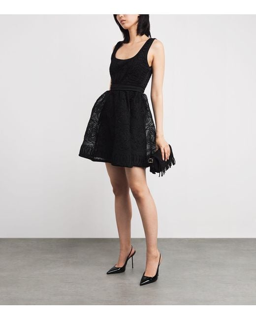 Maje Black Knitted Mini Dress