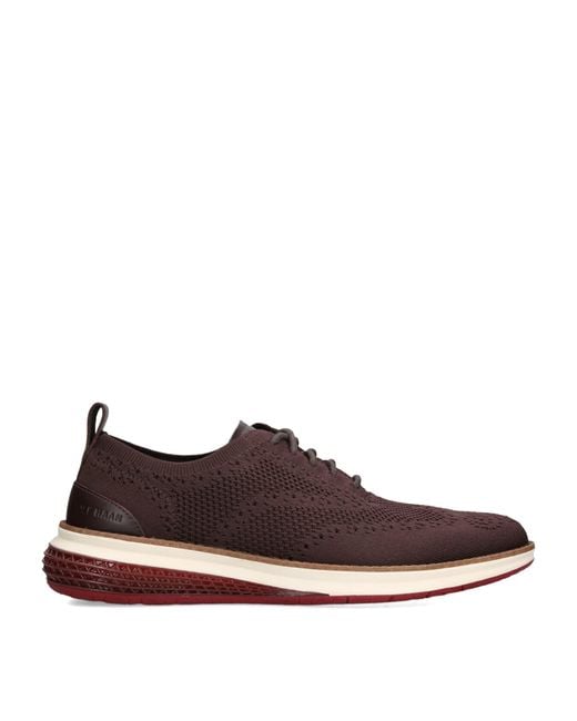 Cole Haan Brown Øriginalgrand Energyweave Stitchlite Oxford Sneakers for men