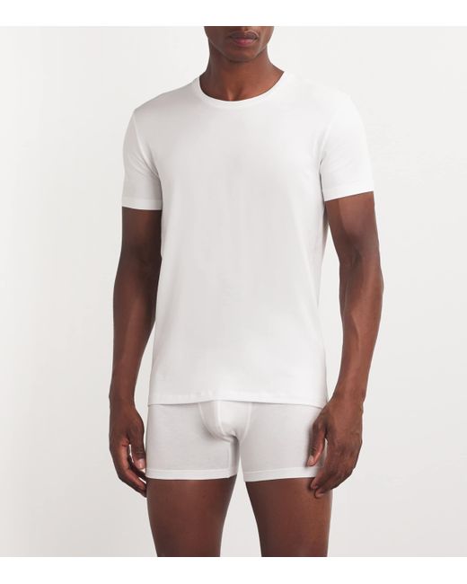 Falke White Daily Comfort T-Shirt for men
