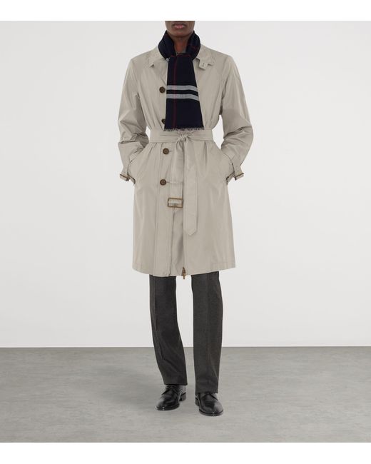 Burberry Black Wool Wide Check Scarf