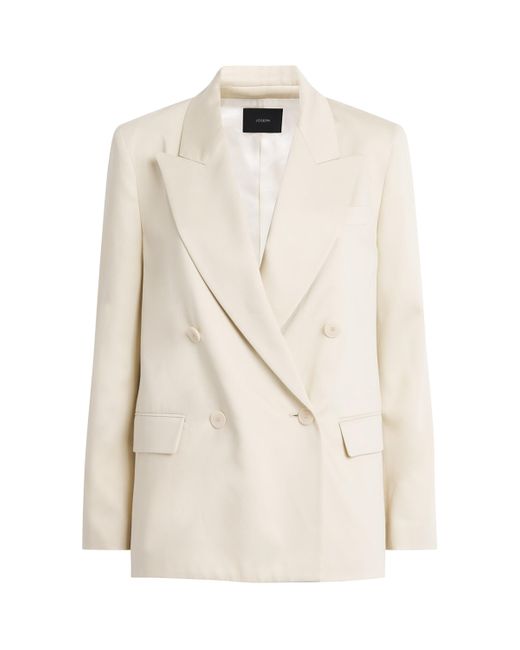Joseph White Soft Viscose Jaden Blazer
