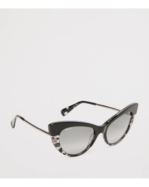 Max Mara Brown Speckled Cat Eye Sunglasses