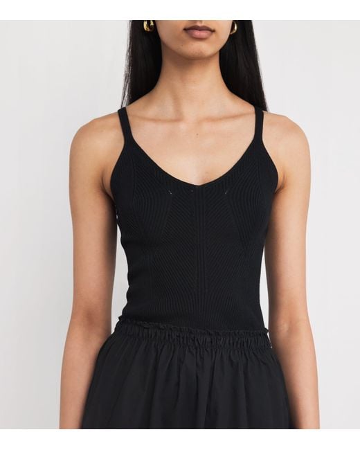 Claudie Pierlot Black Cotton Crochet Midi Dress