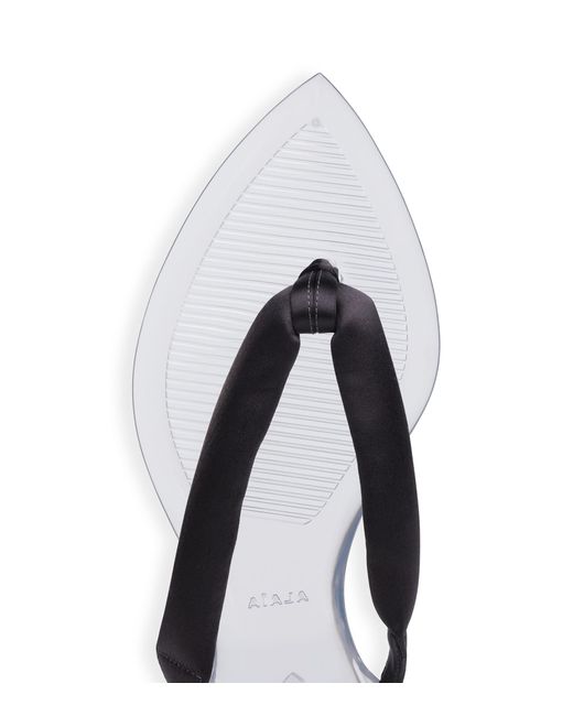 Alaïa White Invisible Thong Flip Flops