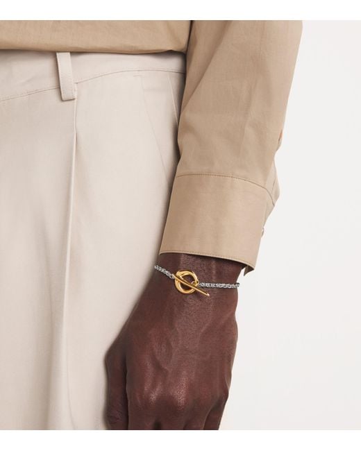 Tom Wood Metallic Sterling And Robin Bracelet for men