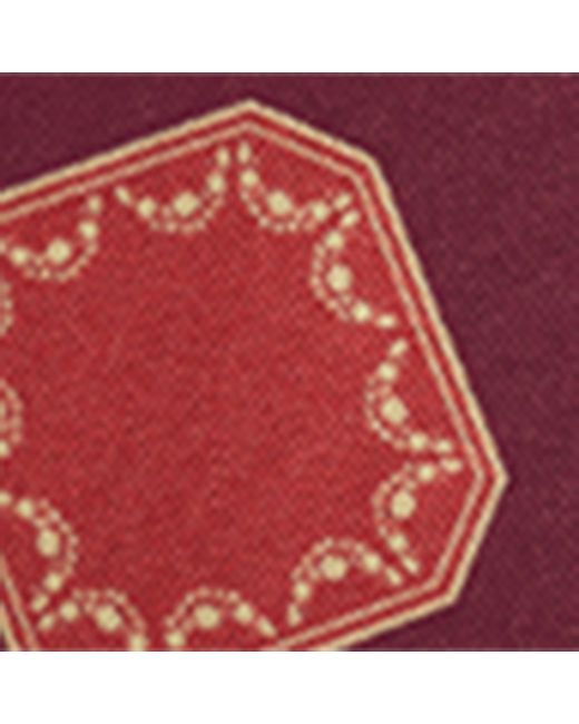 Cartier Red Silk Diabolo De Bandeau Scarf
