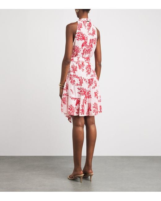 Heidi Klein Pink Scala Tiered Mini Dress