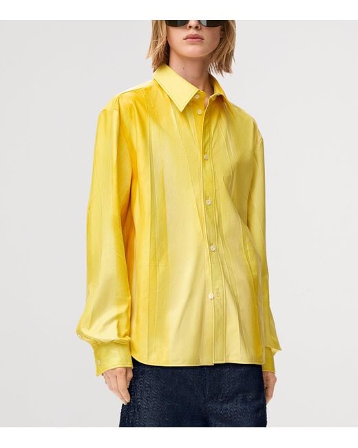 Loewe Yellow Lambskin Dyed Shirt