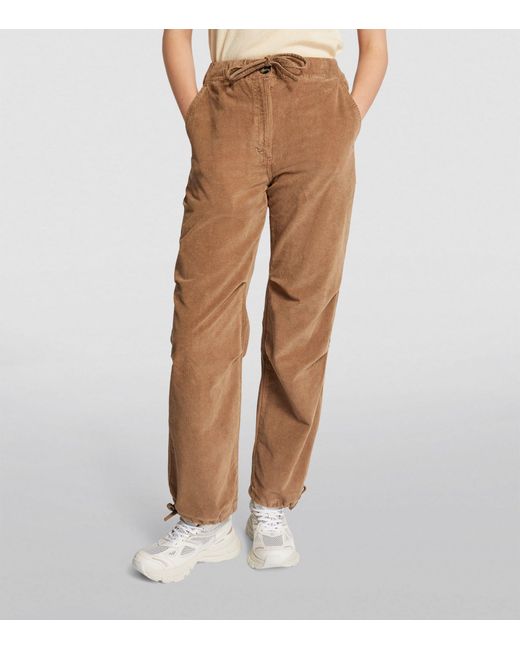 Ganni Brown Organic Cotton Corduroy Trousers
