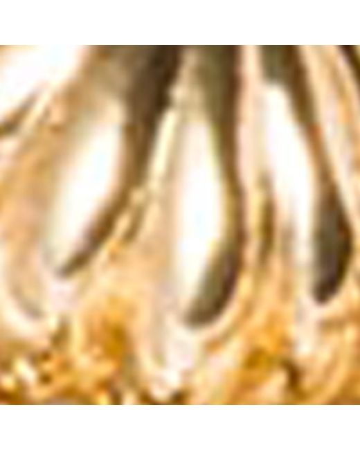 Miu Miu Metallic Shell Earrings