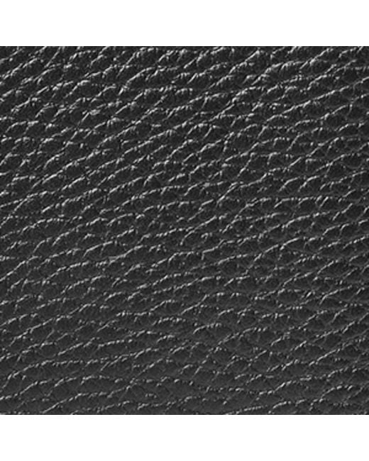 Aspinal Black Leather Folded Card Holder for men