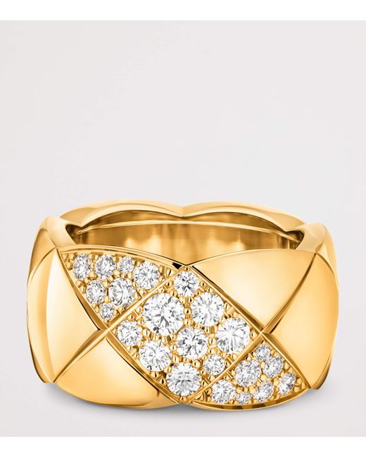 Chanel Metallic And Diamond Coco Crush Ring