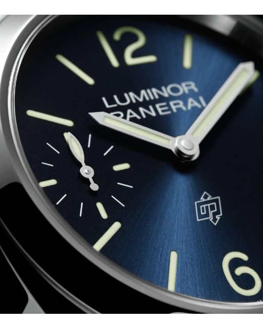 Panerai Blue Stainless Steel Luminor Watch for men