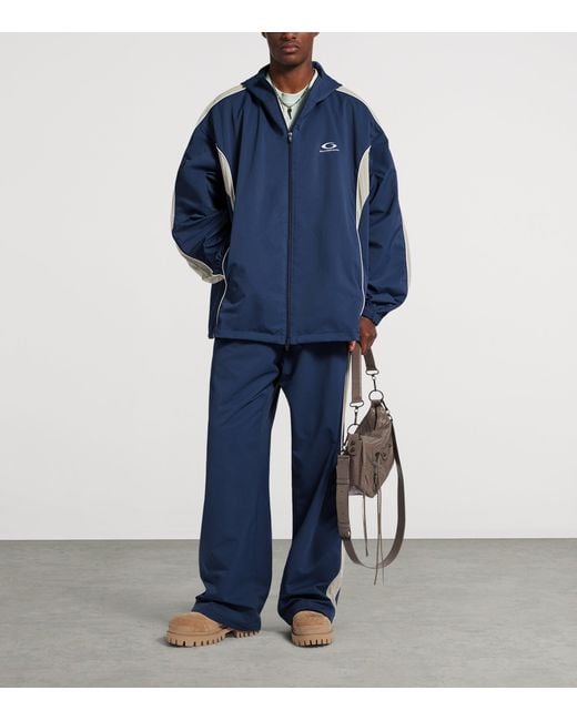 Balenciaga Blue Loop Sports Icon Track Jacket for men
