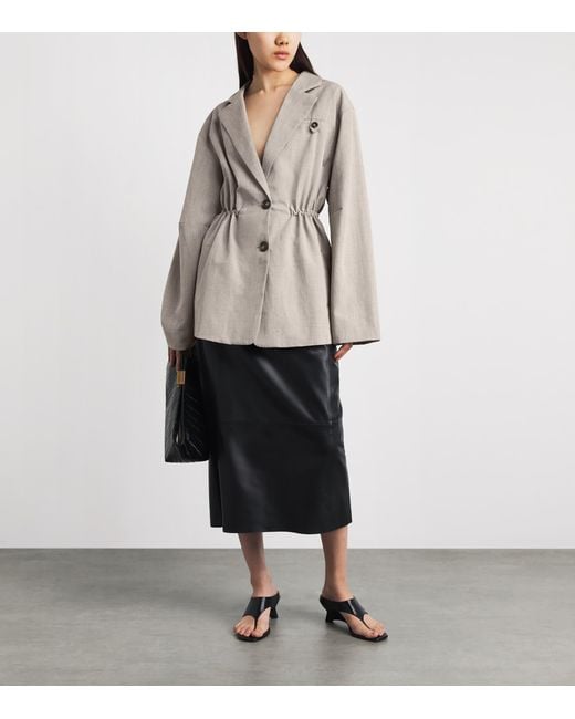St. Agni Gray Drawstring Blazer