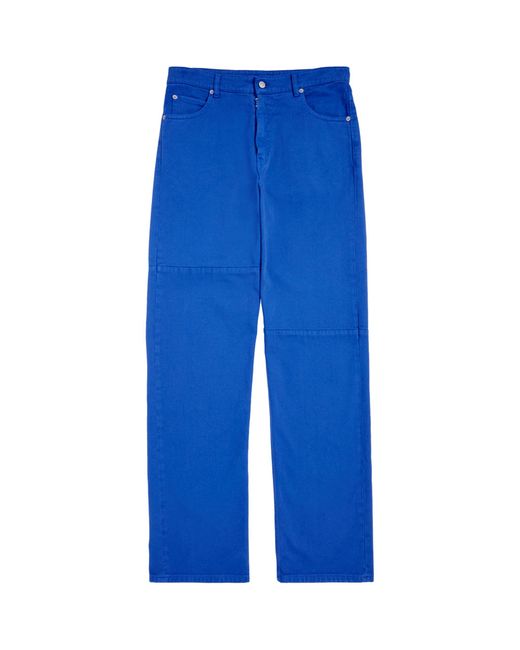 MM6 by Maison Martin Margiela Blue Bull Denim Straight Carpenter Jeans for men