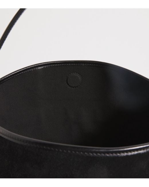 Sandro Black Suede Tangoso Bucket Bag