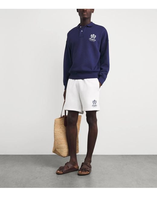 Polo Ralph Lauren White Cotton-Blend Beach Club Shorts for men