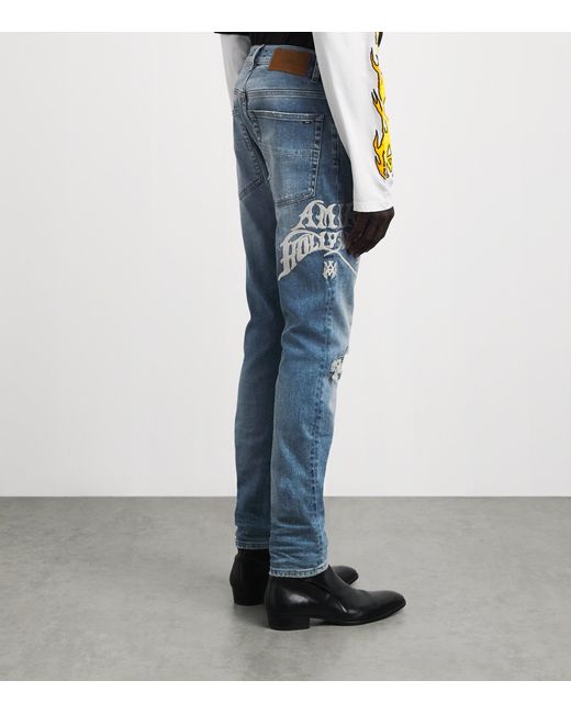 Amiri Blue Hollywood Mx1 Slim Jeans for men