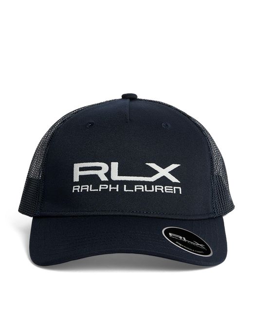 RLX Ralph Lauren Blue Embroidered Logo Sports Cap for men