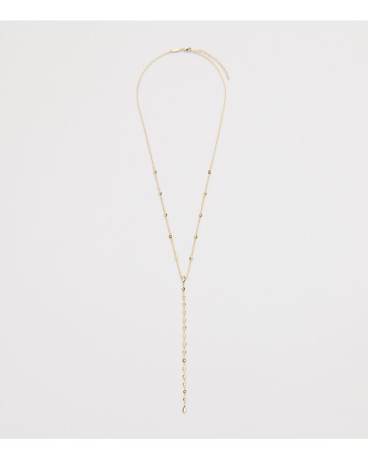 Jacquie Aiche White And Diamond Teardrop Y Necklace