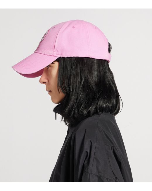 Balenciaga Pink Cotton Vip Baseball Cap
