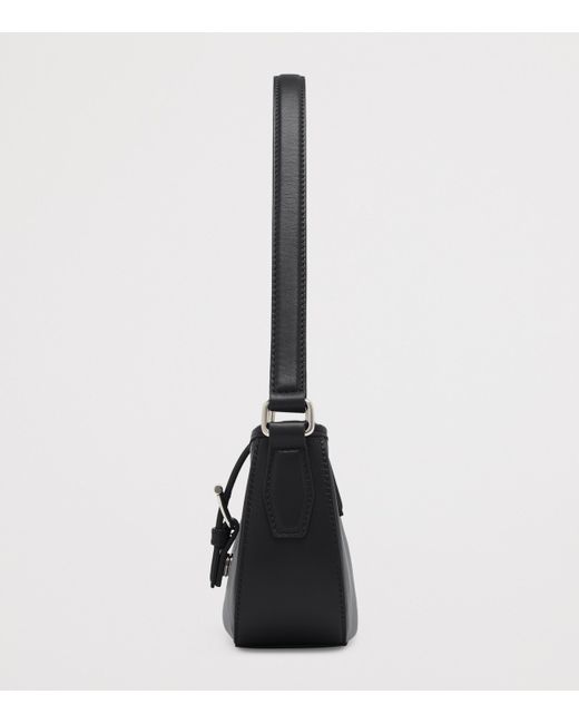 Alexander McQueen Black Mini Leather T-Bar Shoulder Bag