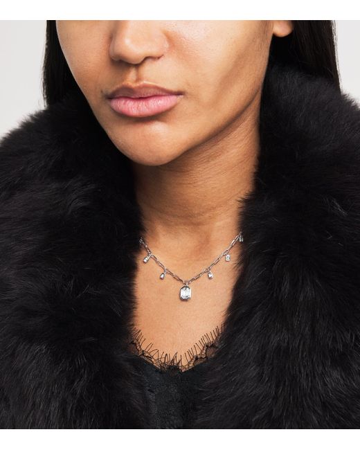 SHAY White And Diamond Illusion Necklace