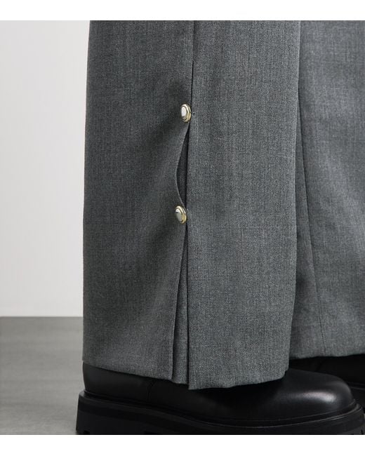Claudie Pierlot Gray Virgin Wool Trousers