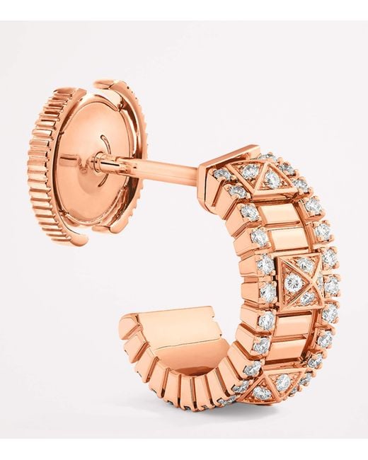 Marli New York White Mini And Diamond Life Hoop Earrings